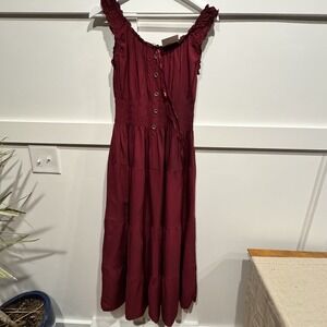 New W Tags Burgundy Dress